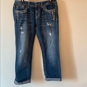 MISS ME EASY CROP JEANS